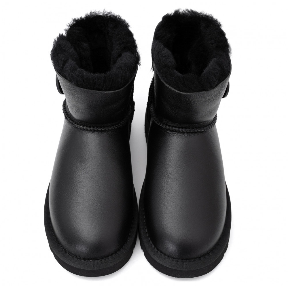 Ugg Mini Bailey Button II Metallic Black