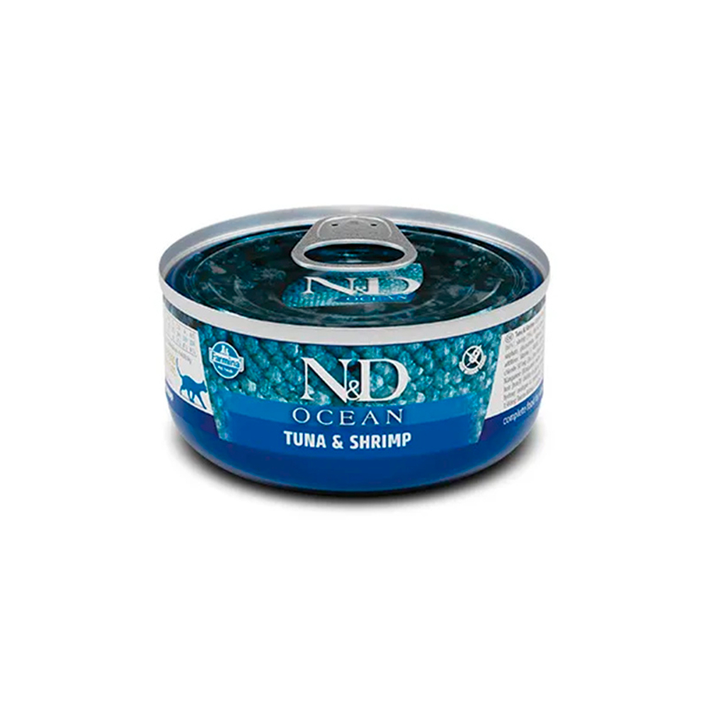Farmina N&D CAT OCEAN 70 г ТУНЕЦ КРЕВЕТКИ консервы для кошек Фармина 12.25