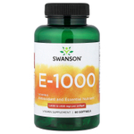 Swanson Vitamins, витамин E-1000, 450 мг (1000 МЕ), 60 мягких таблеток
