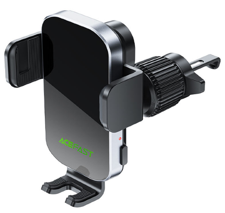 D52 wireless charging car holder with electric clamp for air vent