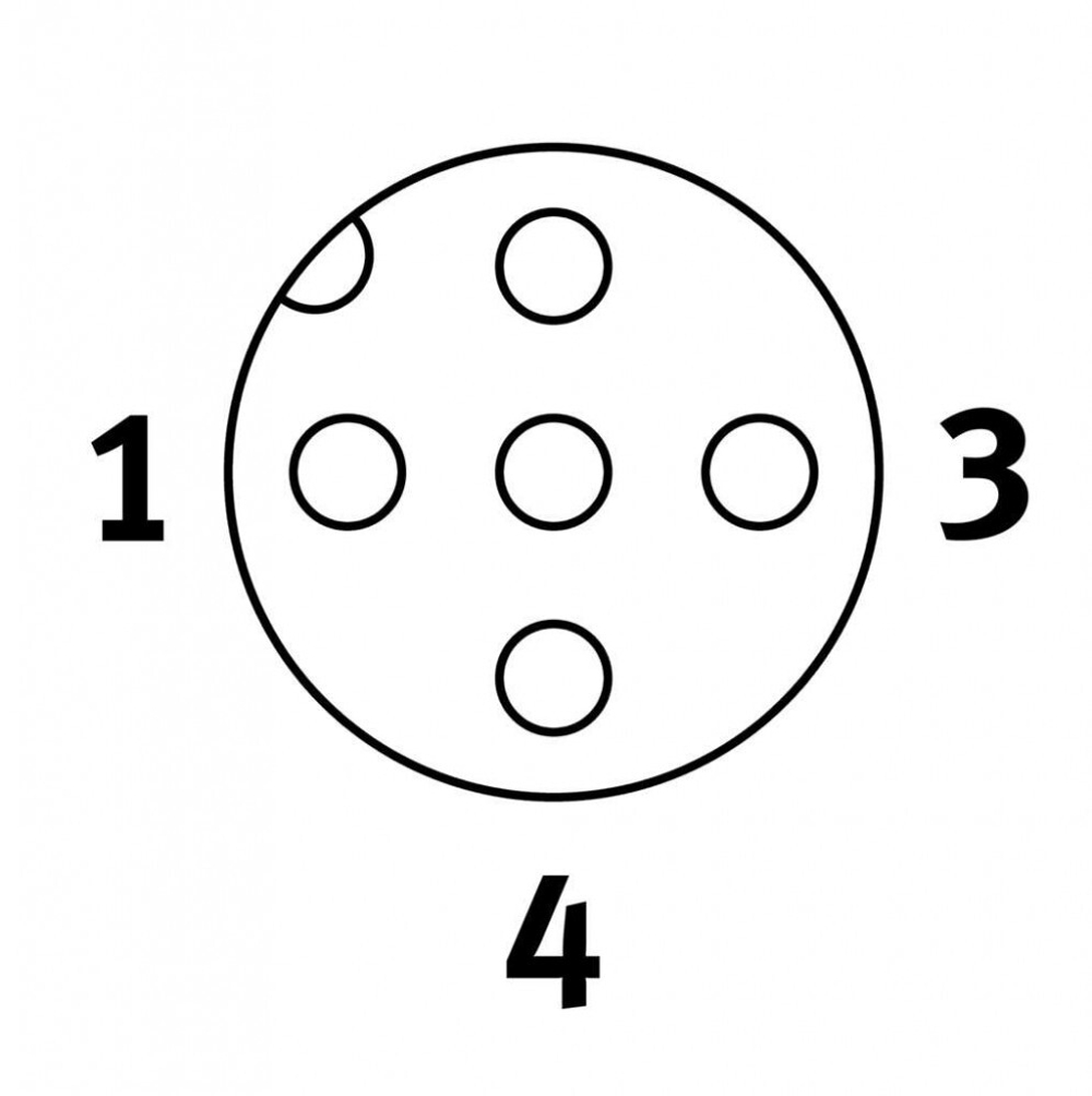 NEBB-M12W5-P-10-LE3 Соединительный кабель