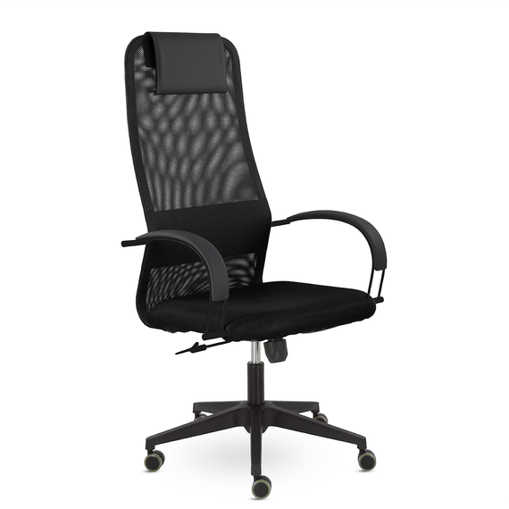 Кресло СН-602 Соло Макс пластик SoloBL Ср S-0401/TW-01/Е11-к (черный)