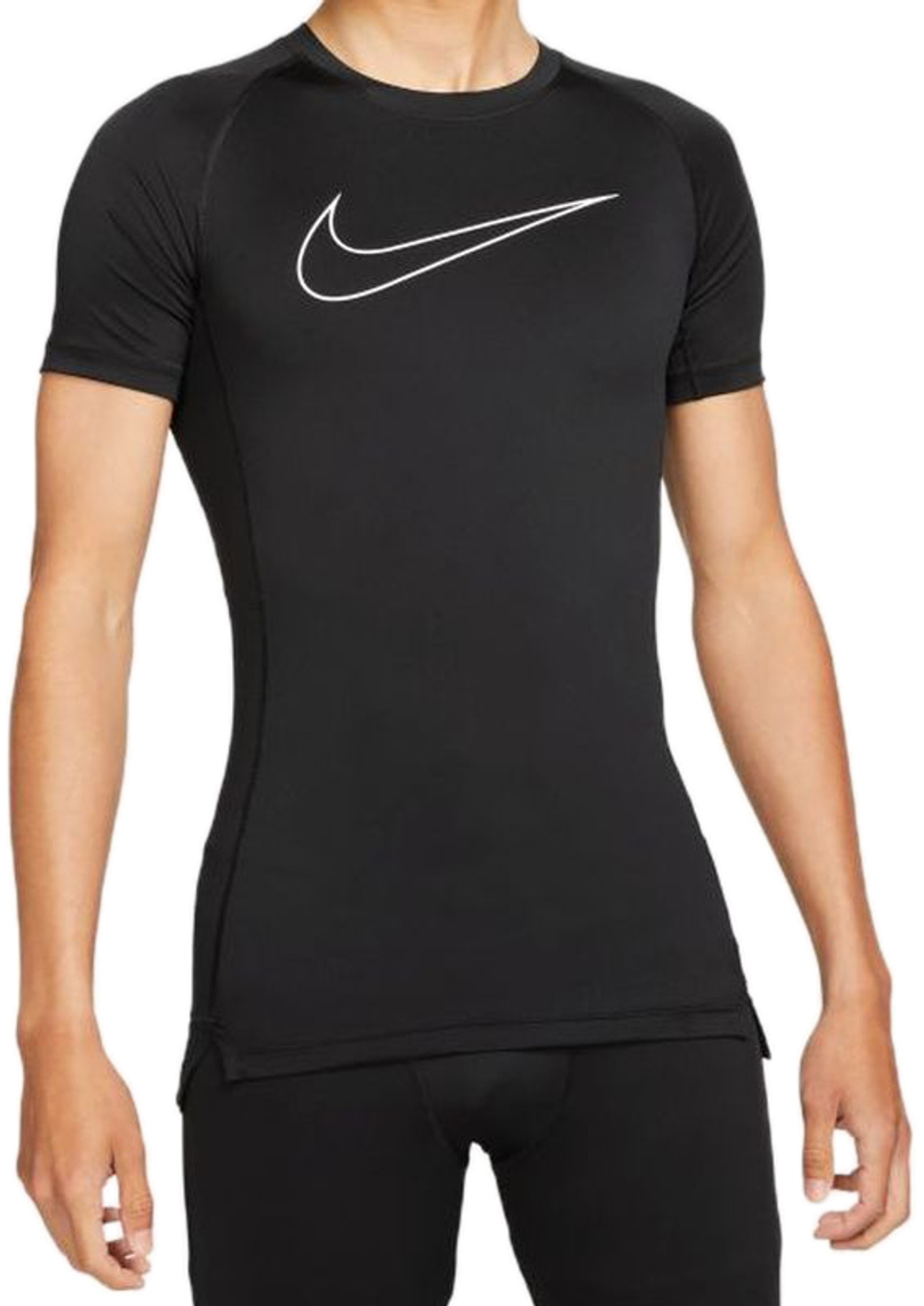 Термобелье Nike Pro Dri-Fit Tight Top SS M - black/white