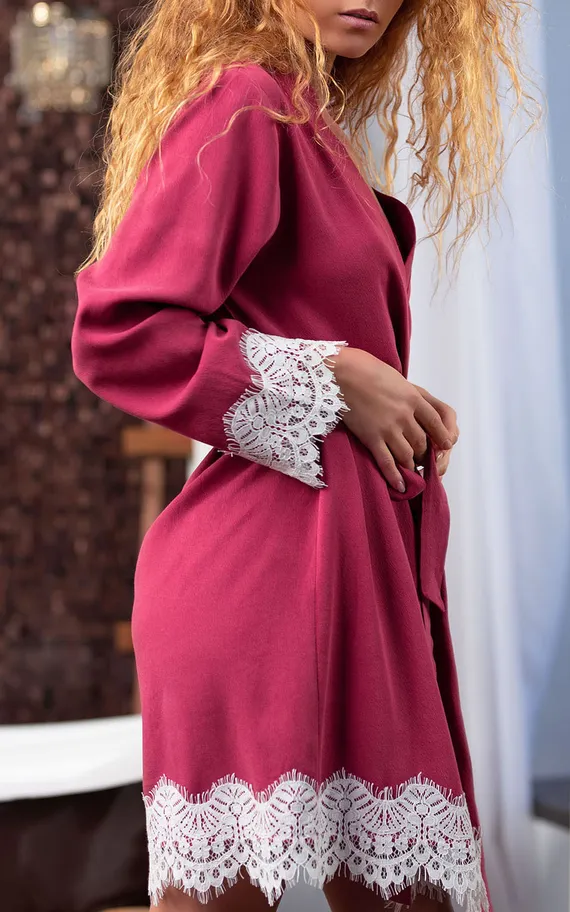 Халат K-7 Бордовый