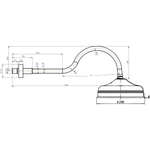 Верхний душ Boheme Brillante 415
