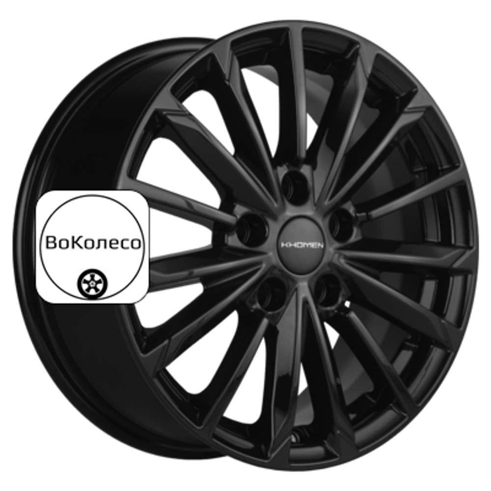 6,5x16/5x110 ET45 D67,1 KHW1611 (DFM 580) Black Khomen Wheels