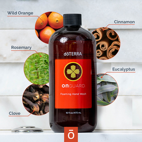 Жидкое мыло для рук doTERRA «On Guard», 473 мл + диспенсер белый