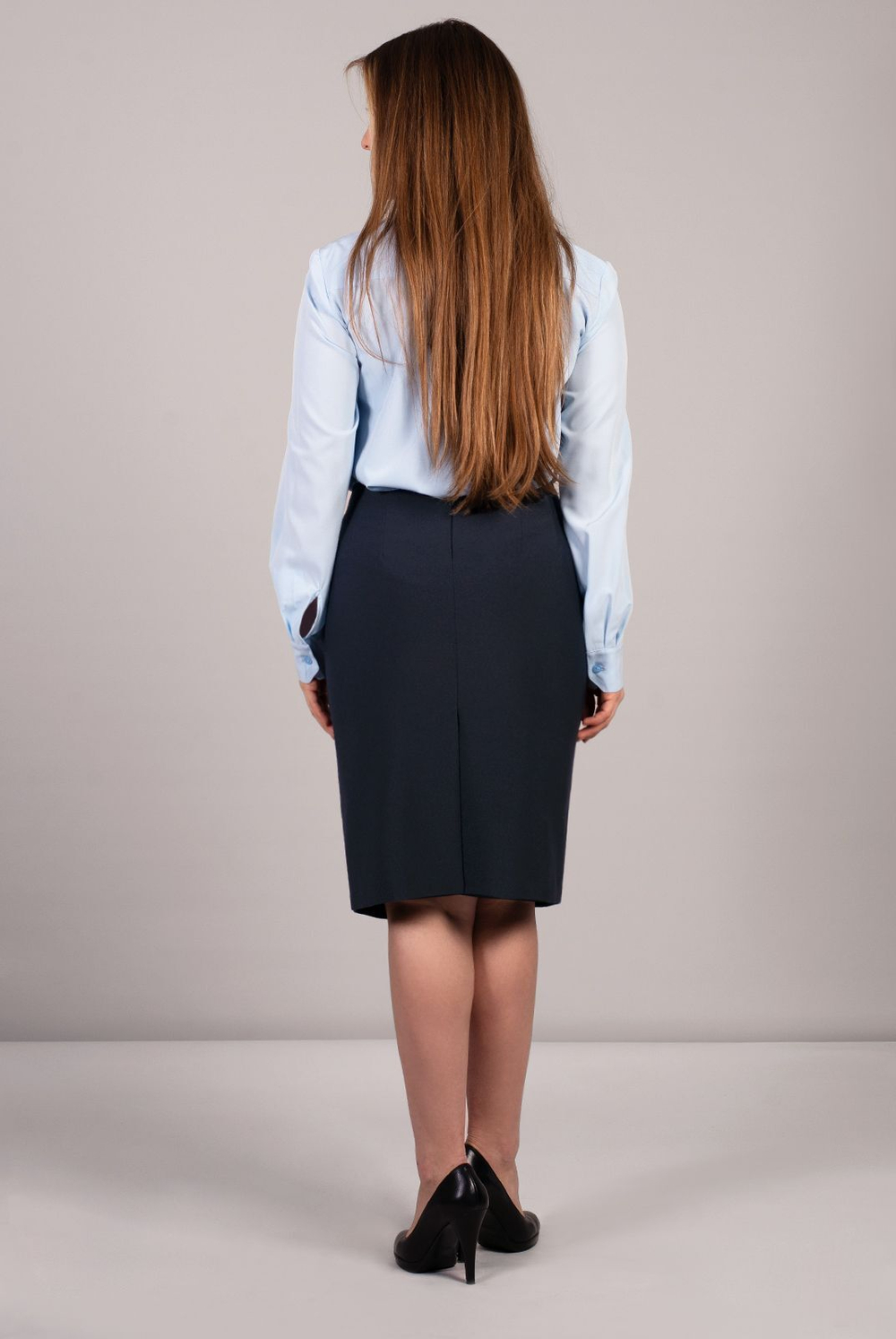 Юбка прямая Mila Bezgerts 328Ла, цвет Синий, размер 46