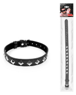 Ошейник с шипами Notabu BDSM чёрный