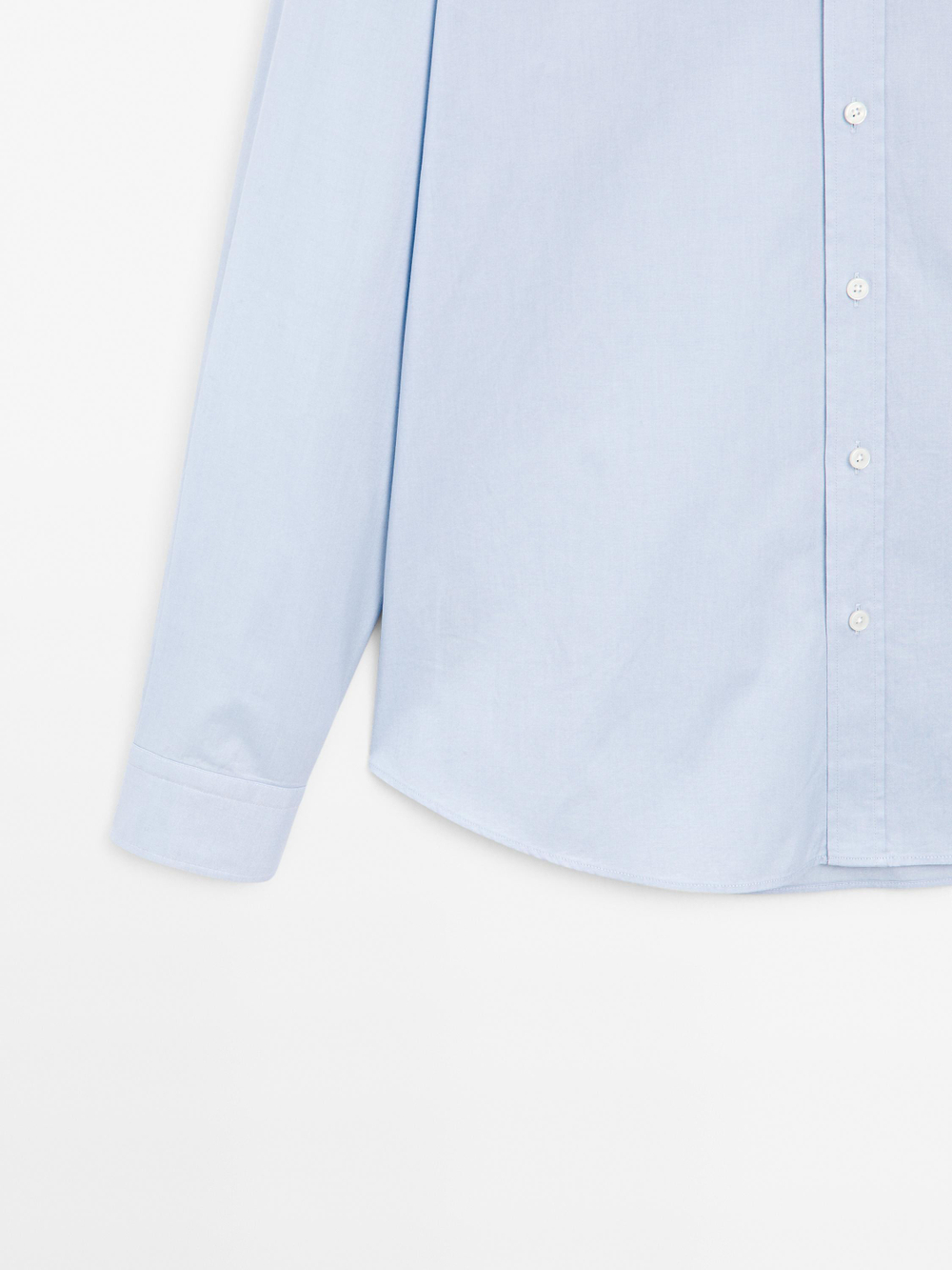 Massimo Dutti Рубашка Оксфорд классического кроя, небесно-голубой