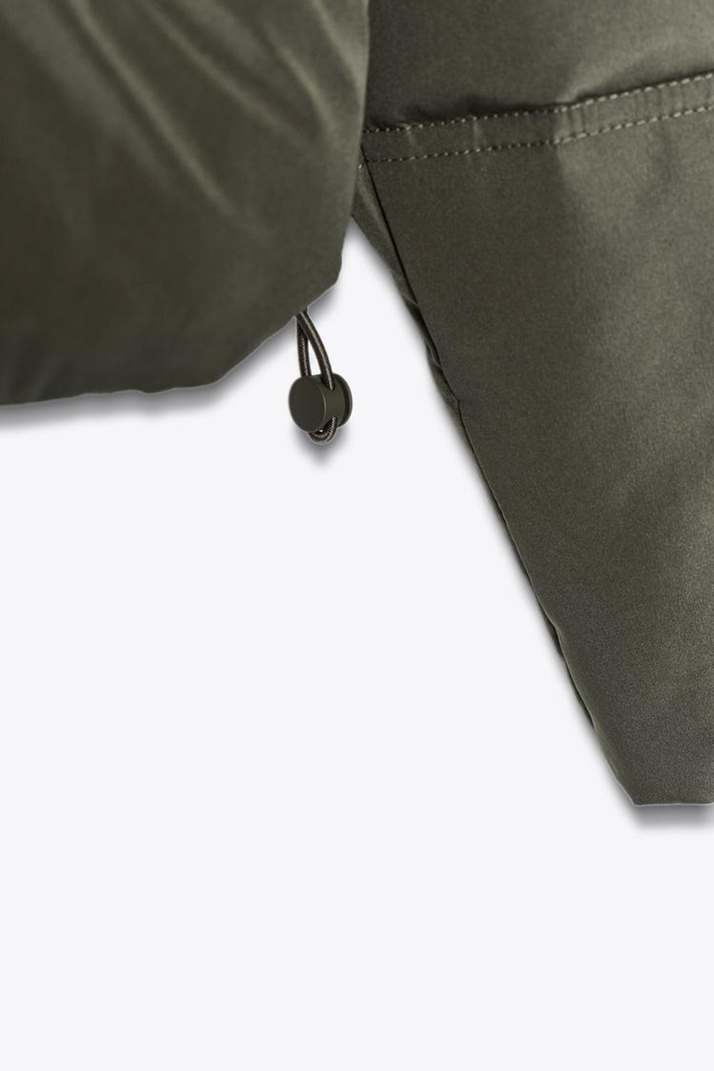 ZARA НЕПРОМОКАЕМЫЙ ВЕТРОЗАЩИТНЫЙ КОРОТКИЙ АНОРАК, ХАКИ