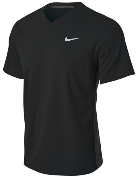 Мужская теннисная футболка Nike Court Dri-Fit Victory - black/black/white