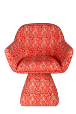 Кресло вращающееся Ist Casa Луи, 69х73х79, красный принт