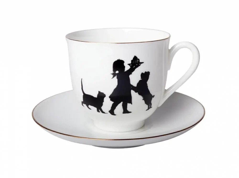 Чашка с блюдцем кофейная 180 мл форма Ландыш рисунок Именинница арт. 81.15705.00.1