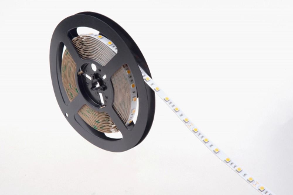Светодиодная лента, тепло-белая,  60 д/м 3000K,  14, 4W/m,  1080 Lm/m,  IP20,  CRI&gt;95