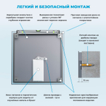 Настенное зеркало для ванной с подсветкой для макияжа