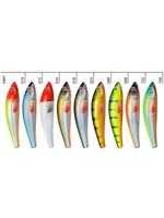 Воблер Минноу M-33 100mm, цвет 048 (окунь), 1 штука