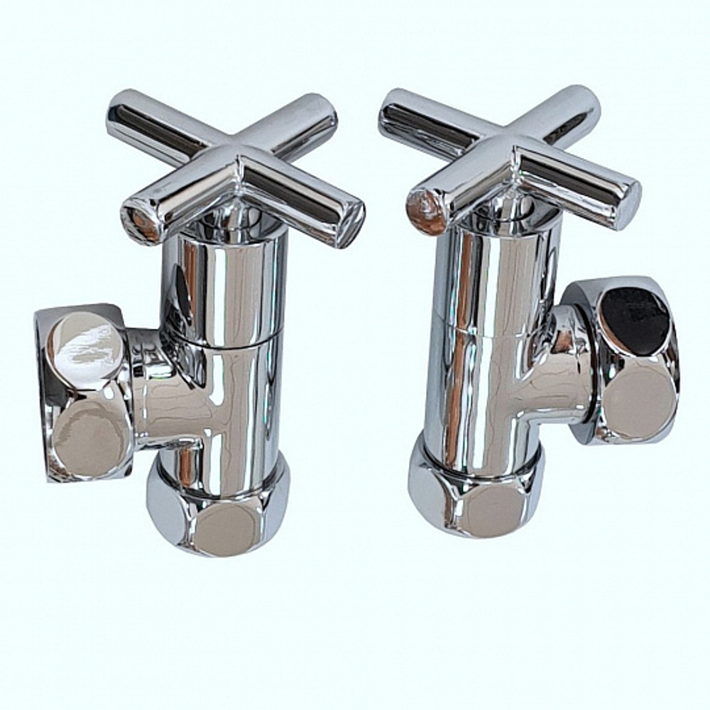 Кран для полотенцесушителя угловой 1"*3/4" Г/Г крестовый,  399
