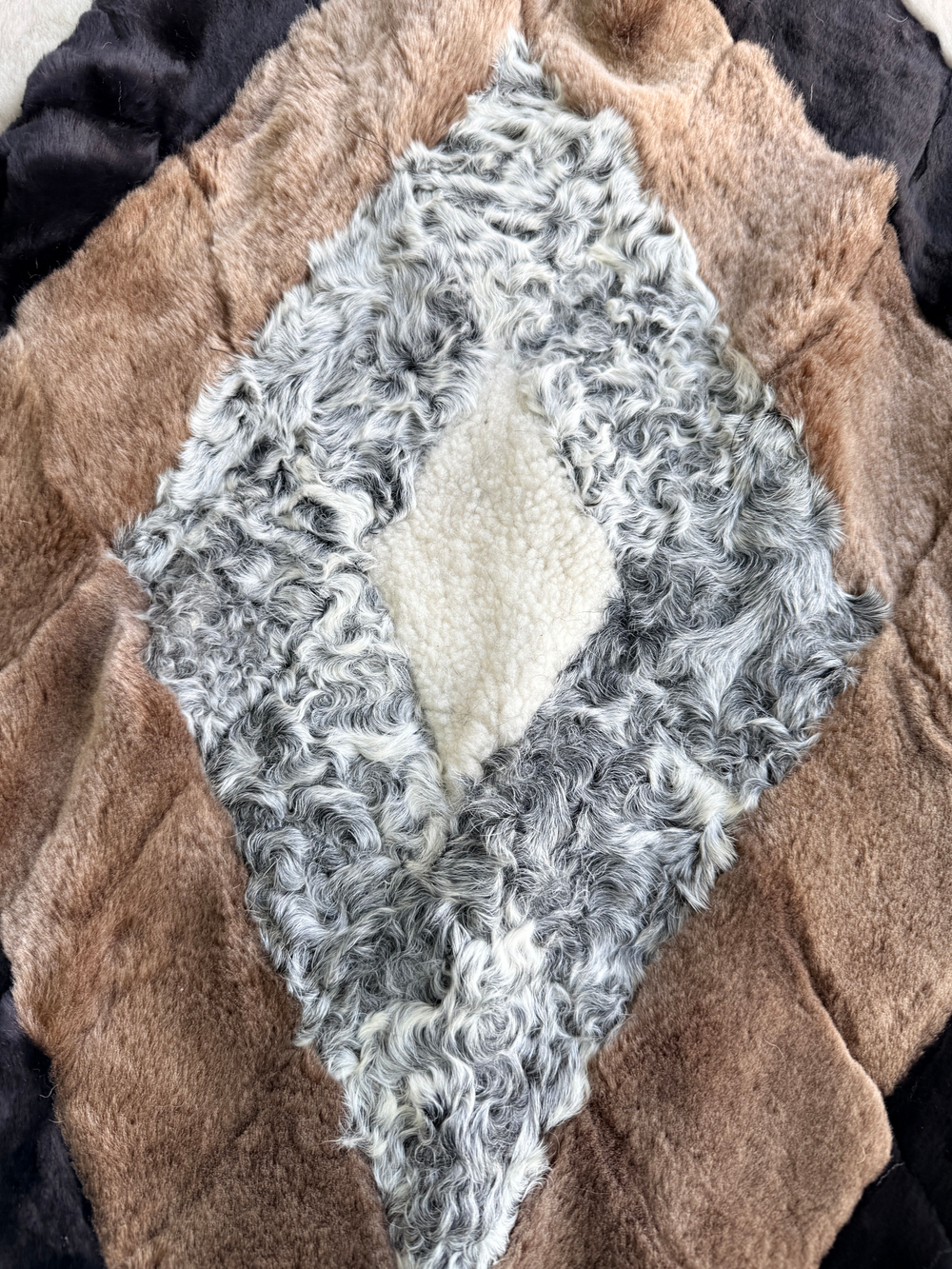 Покрывало меховое ковер из шкуры овчины