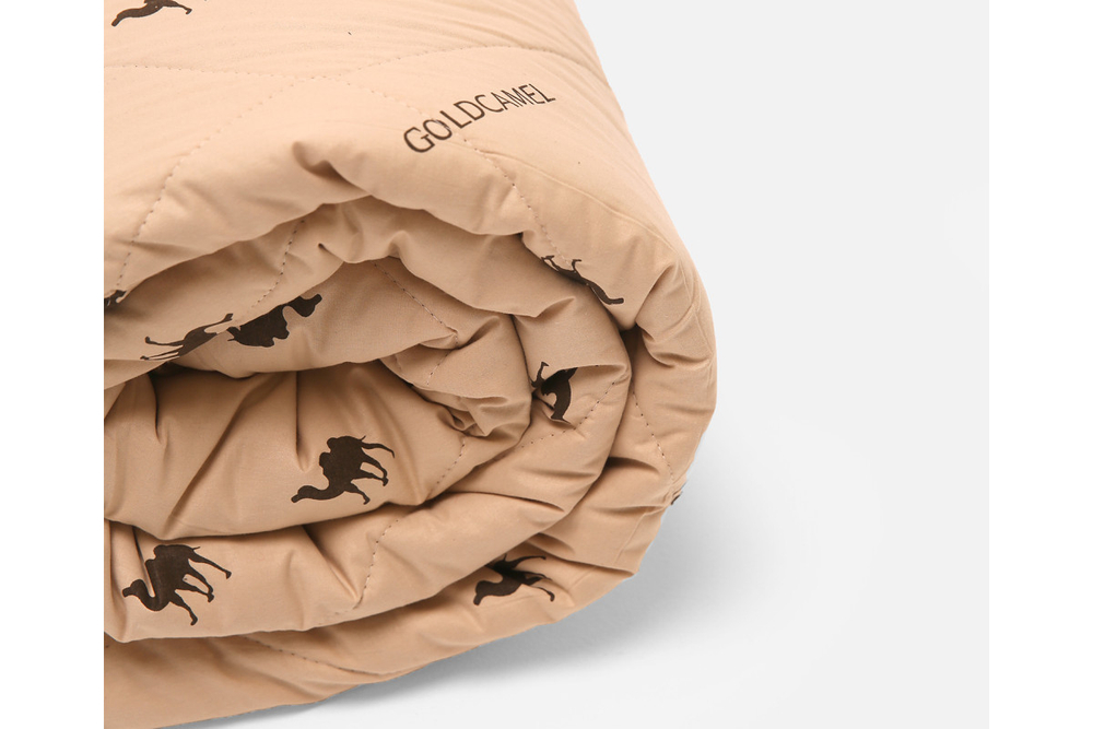 Одеяло GoodNight верблюжья шерсть/тик 500 гр/м2 (ЗС) 1,5 сп. (140х205)
