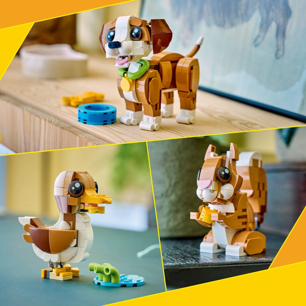 Конструктор LEGO Creator 31382 Милые зверушки Шаловливый щенок 3 в 1 — фото 8