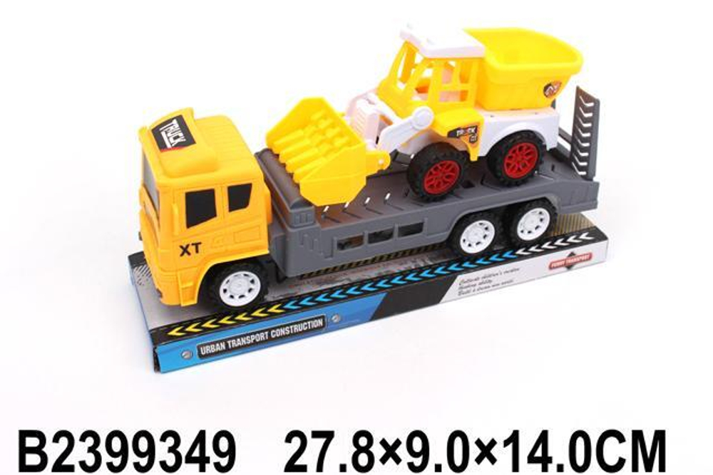 Автовоз ин. 27см +спецтехника, ПК XT714-35