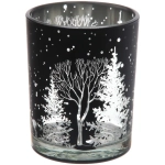 Подсвечник «Зимнее сияние» 10*12,5 см, Черный