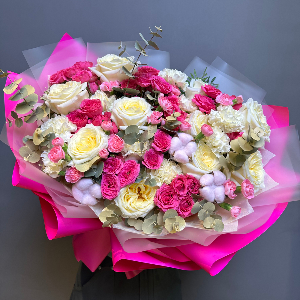 Букет "Барби" роза кустовая ,роза садовая