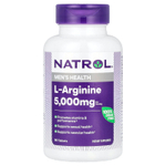 Natrol, L-аргинин, 5000 мг, 90 таблеток (1000 мг в каждой таблетке)