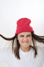 Шапка Modern Short Beanie Красная