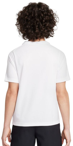 Детская теннисная футболка Nike Boys Multi Dri-FIT Short-Sleeve - white/black