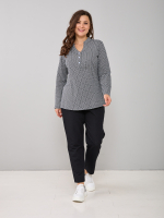 Блузка БЛ-22/чернобелая-геометрия