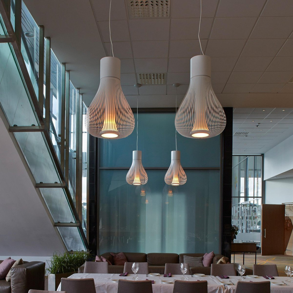 Pendant design lamp  Chasen S2 by Flos (White)