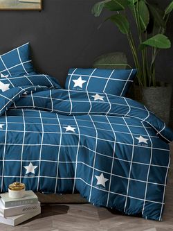 Пододеяльник полисатин Simple House "All star" 2-спальный на молнии 175x215 см