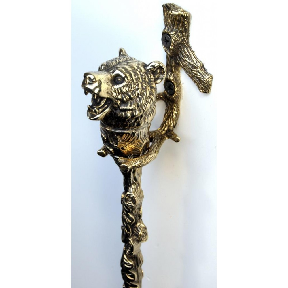 Ложка для обуви из латуни "Медведь"