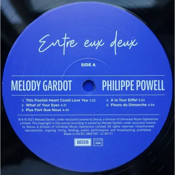 Melody Gardot, Powell Philippe - Entre Eux Deux LP