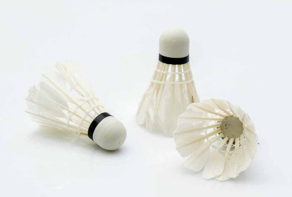 Набор воланов 3 шт в тубе, перья