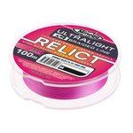 RELICT ULTRALIGHT PINK X4, 100 m, (#0,25) 0,083 mm., test 1,4 kg.,(3 lb)