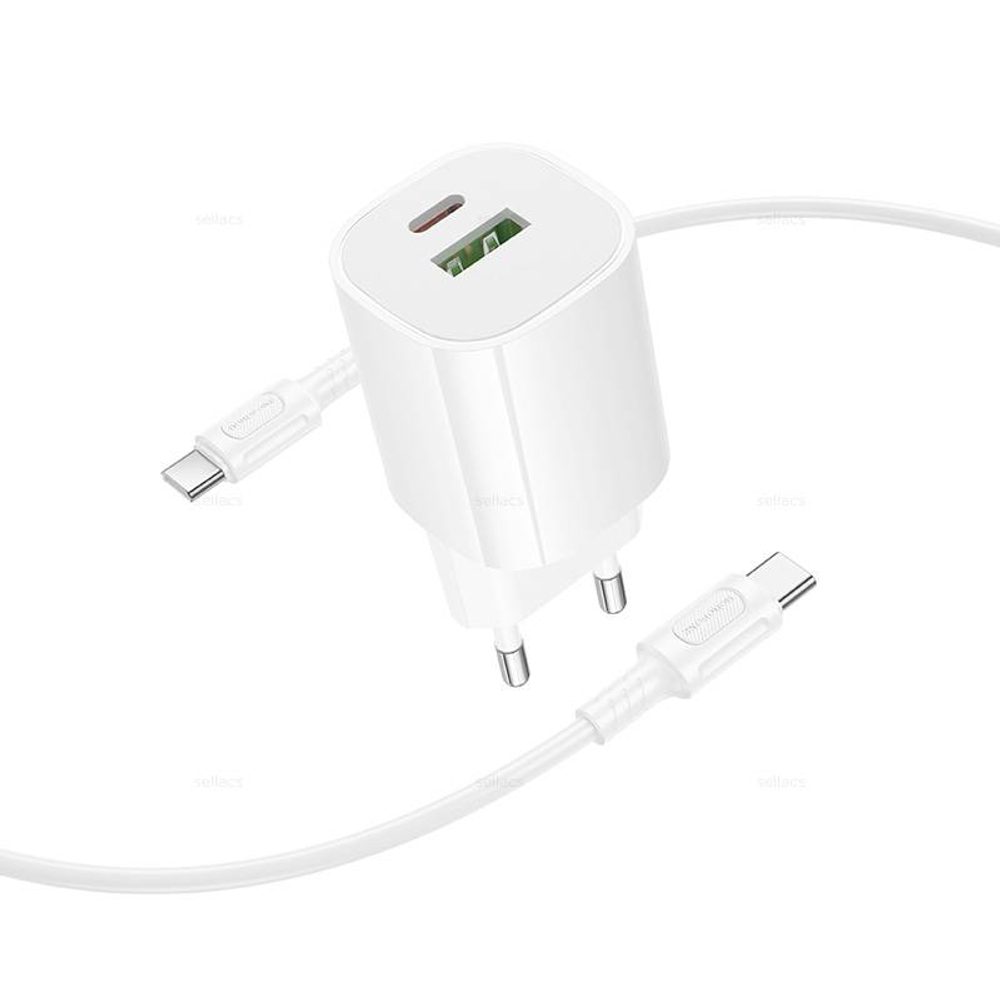 Зарядное устройство на Type-C PD20W+QC3.0 Borofone BA104A (white)