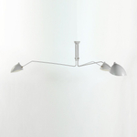 Ceiling design lamp Six Arms by Serge Mouille (White)