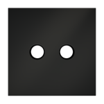 Накладка для розетки телевизионной оконечной TV+SAT, S70 (черный матовый)