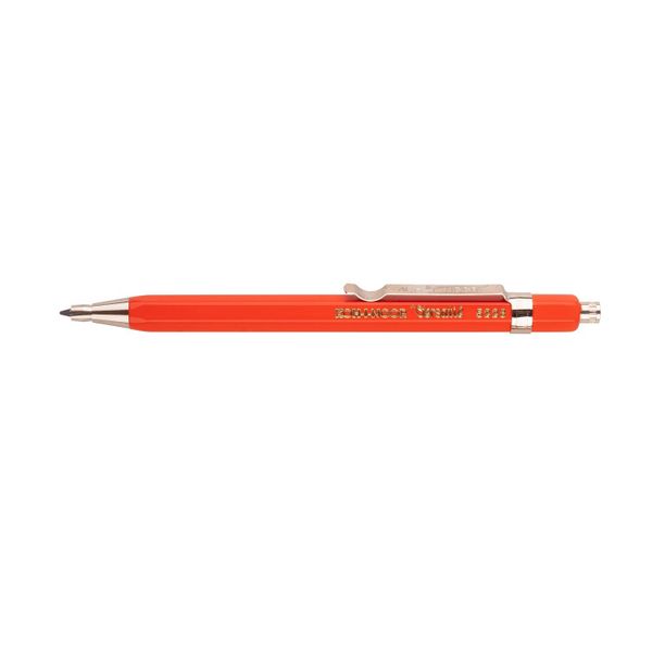 Карандаш цанговый металлический с клипом KOH-I-NOOR VERSATIL 5228 короткий, 2,0мм, красный