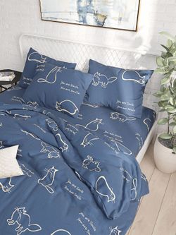 Пододеяльник Simple House "Котики (полисатин)" евро 200х215 см