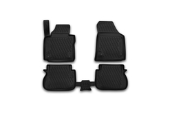 Коврики Standard, в салон VOLKSWAGEN Caddy, 2015- , 4 шт. (полиуретан, чёрные) Element.CARVLK00003