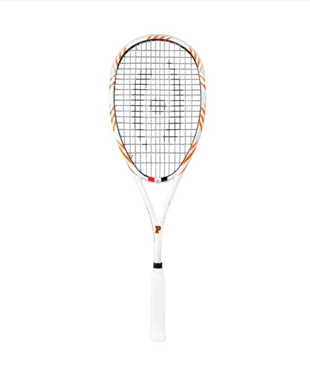 Harrow Spark 115 Custom Youssef Ibrahim, Squash Racquet, White/Black/Orange