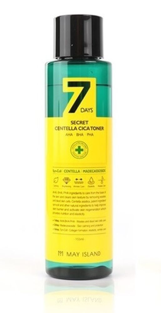 MAY ISLAND 7 Days Secret Centella Cica Toner AHA/BHA/PHA