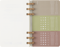 Еженедельник Moleskine ACADEMIC SPIRAL (DSSPB12AMWH3) Large 150х210мм 200стр кремовые страницы спираль черный