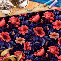 Ткань премиум бифлекс живописные мотивы