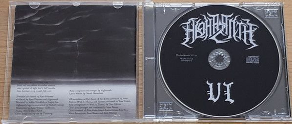 ALGHAZANTH - Vinum Intus, музыкальный компакт диск, black metal