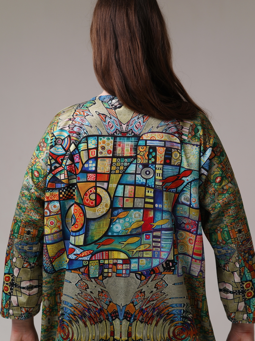 Туника "Витражи", по мотивам картин художницы Таня МакКабе